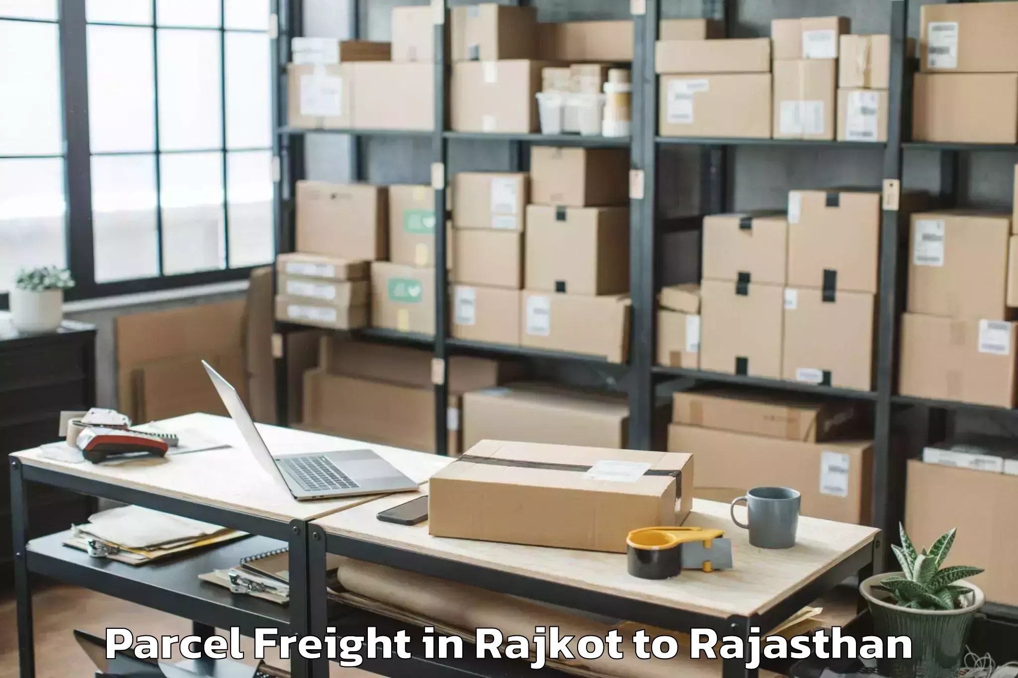 Leading Rajkot to Ramgarh Sikar Parcel Freight Provider